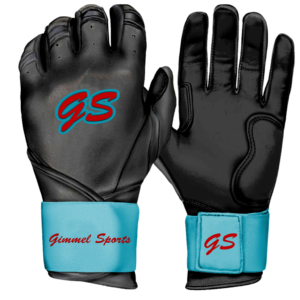 GUANTES DE BATEO GS-PRO / NEGRO-CELESTE-ROJO