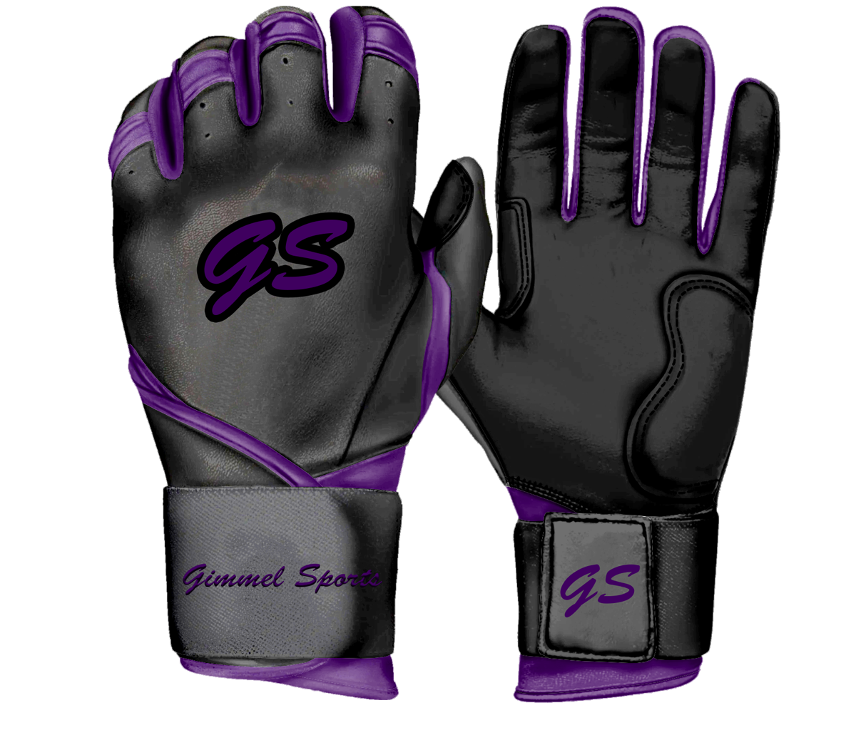 GUANTES DE BATEO GS-PRO / NEGRO-VIOLETA