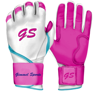 GUANTES DE BATEO GS-PRO / ROSA-BLANCO-CELESTE